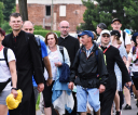 Pielgrzymi z Bieszczad w drodze na Jasną Górę