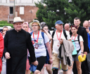 Pielgrzymi z Bieszczad w drodze na Jasną Górę