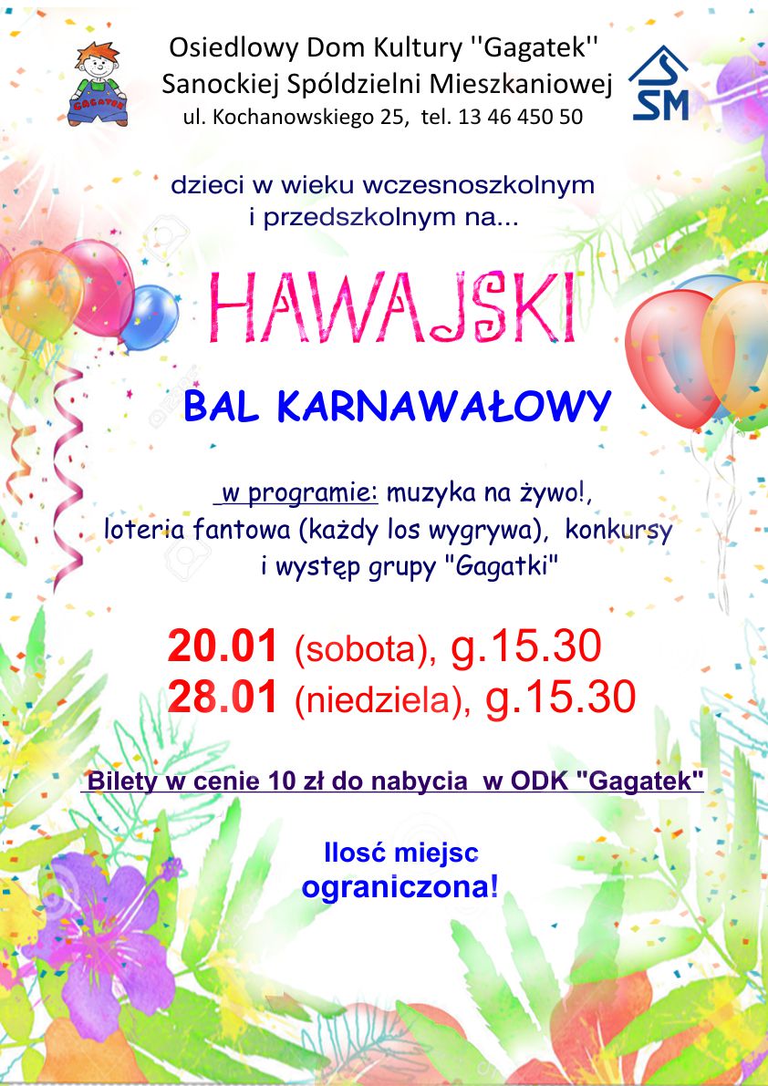 AFISZ- bal karnawałowy 2018 jpg