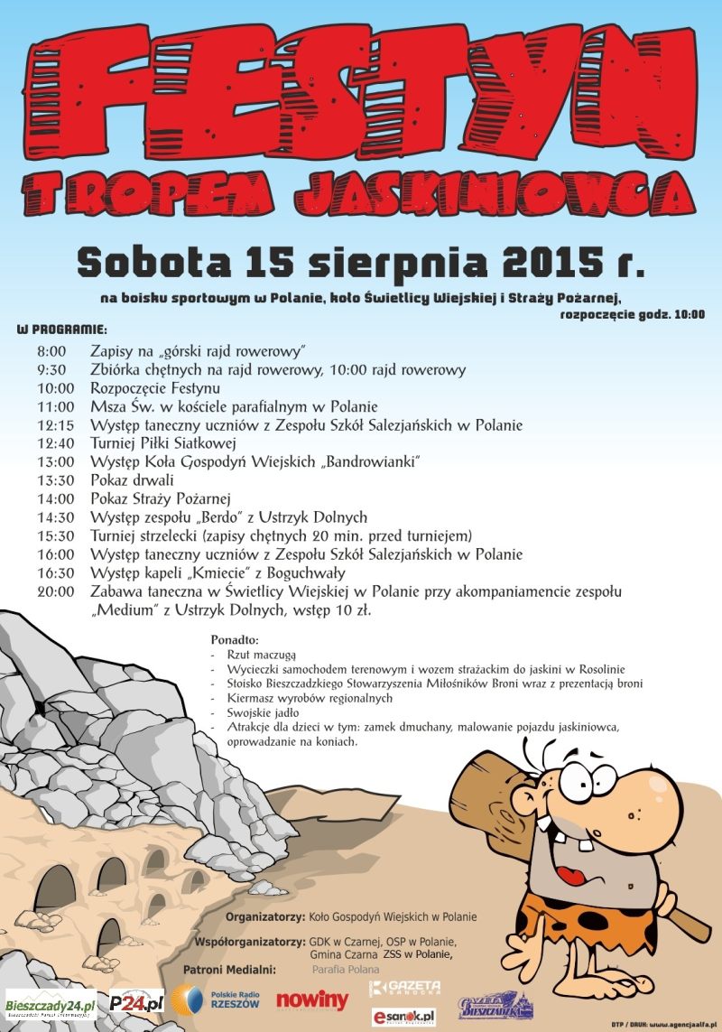 Plakat Tropem Jaskiniowca 2015