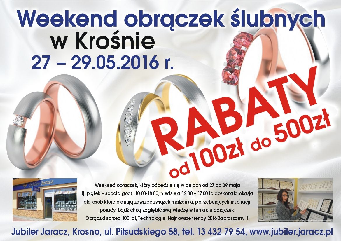 Weekend obrączek - plakat