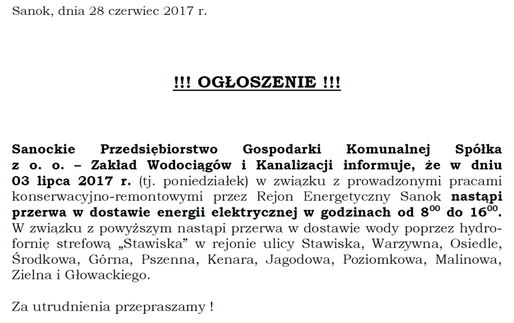 ogloszenie spgk