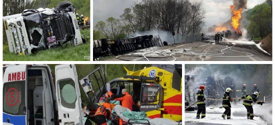„To było piekło…”.  Olbrzymi pożar cysterny na krajowej 19 (FOTORELACJA, VIDEO)