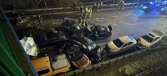 PODKARPACIE: Ogromny karambol na S19. Zderzyło się 18 pojazdów [ZDJĘCIA]