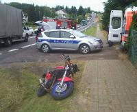 WEEKEND NA DRODZE: Wywrotki motocyklowe, nieuwaga i pośpiech (FILM, ZDJĘCIA)