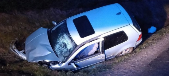 GÓRZANKA. 20-latek poważnie ranny. Jechał mając 0,6 promila (ZDJĘCIA)