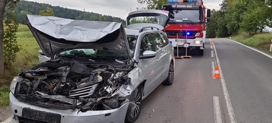 POWIAT LESKI: Zdarzenie z udziałem trzech samochodów osobowych (FOTO)