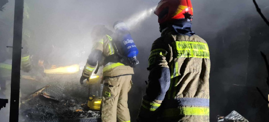 SANOK: Pożar altanki na Białej Górze (VIDEO, ZDJĘCIA)