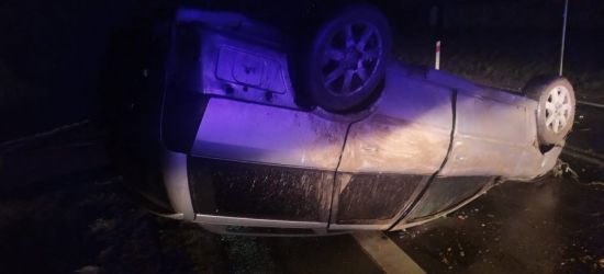 Dachowanie w Grabownicy. 22-letni kierowca z powiatu sanockiego pijany (FOTO)