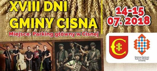 Muzycznie w Cisnej! W najbliższy weekend dni gminy (PROGRAM)