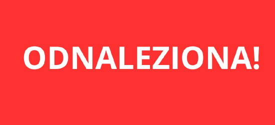 [AKTUALIZACJA] Zaginiona 14-latka została odnaleziona. Szczęśliwy finał poszukiwań