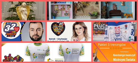 Licytacje sztabu WOŚP Sanok. Obrazy, koszulki, gadżety i… spotkania!