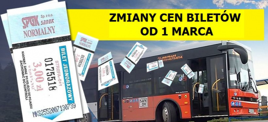 Zmiany cen biletów MKS od 1 marca!
