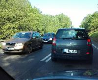 Utrudnienia na drodze pomiędzy Sanokiem a Zagórzem. Drogowcy wzięli się za porządki (ZDJĘCIA)