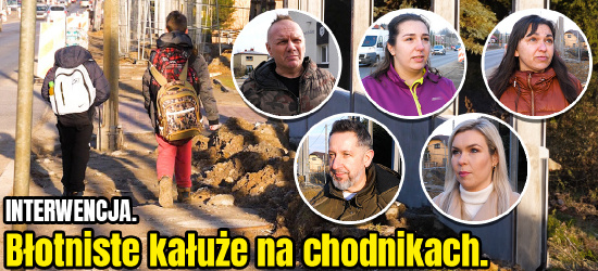 INTERWENCJA. Błotniste kałuże na chodnikach. Dzieci wchodzą na ruchliwą ulicę! (VIDEO)