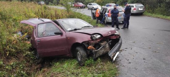 Straciła panowanie nad pojazdem i wjechała do rowu (ZDJĘCIE)