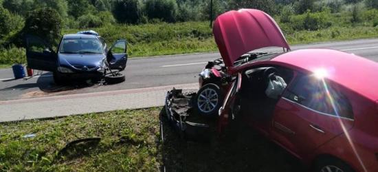 ZAGÓRZ: Kraksa osobówek. Dwie osoby w szpitalu (FOTO, VIDEO)