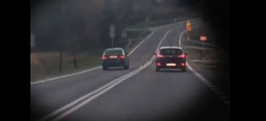 ZAGÓRZ: Jechał zygzakiem i wyprzedzał na podwójnej ciągłej! (VIDEO)