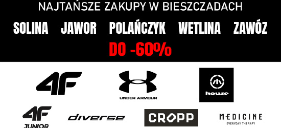 TOTALNA WYPRZEDAŻ. 4F, Medicine, Diverese, Cropp, House, Under Armur