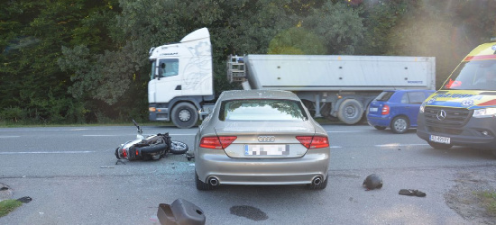 W drodze do pracy pomogli rannemu motocykliście