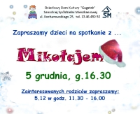 NASZ PATRONAT: Mikołaj odwiedzi dzieci w „Gagatku”