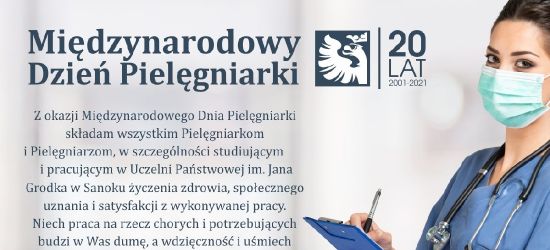 Międzynarodowy Dzień Pielęgniarki. Życzenia Rektora