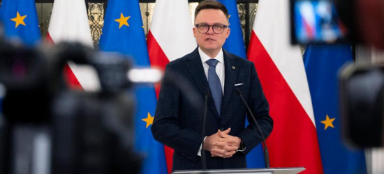 Konferencja prasowa marszałka Sejmu Szymona Hołowni (VIDEO)