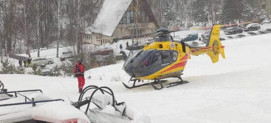Wypadek na stoku. Potrzebna interwencja LPR (VIDEO, ZDJĘCIA)