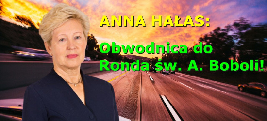 ANNA HAŁAS: Drogi buduje się przede wszystkim dla MIESZKAŃCÓW! (VIDEO)