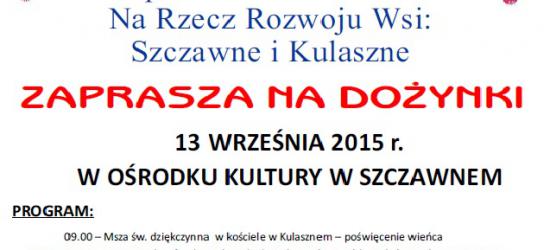 Tradycja, zabawa i dobre jedzenie. Szczawne zaprasza na dożynki gminne
