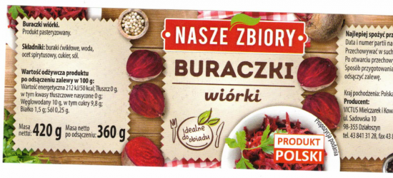 Szkło w wiórkach z buraczków. Ostrzeżenie GIS