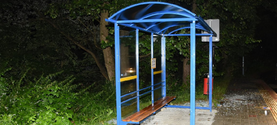 REGION. 23-latek zniszczył wiatę przystankową. Usłyszał zarzuty