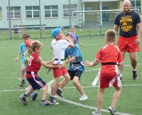 Szybkie nogi i waleczne serca. Najmłodsi zagrali w rugby (ZDJĘCIA)