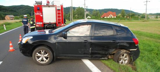 Wypadek na prostym odcinku drogi. Ucierpiało 2-miesięczne niemowlę (FOTO)