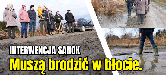 SANOK: Zalane działki i błotnista droga! Mieszkańcy: Tego nie można nazwać drogą! VIDEO)