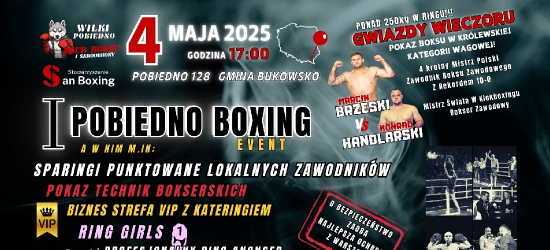 Pobiedno Boxing: Sportowe emocje i mocne uderzenia już 4 maja!