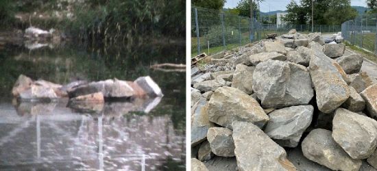 Kontrola przy moście na Sanie. Co wrzucano do Sanu? (VIDEO, ZDJĘCIA)