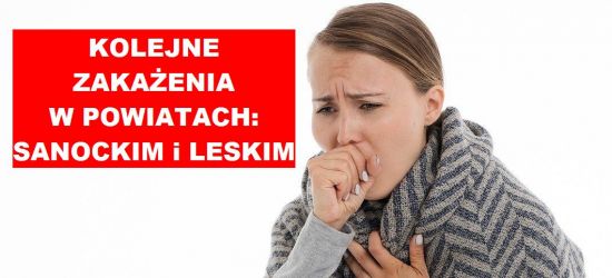 5 zakażeń w powiecie sanockim, 6 w powiecie leskim