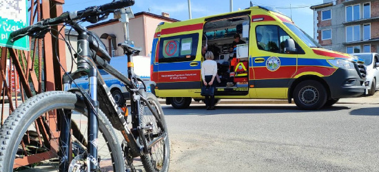 SANOK: Potrącenie rowerzysty na ulicy Kwiatowej (FOTO)