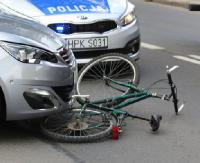 Potrącenie rowerzystki na ulicy Lwowskiej w Sanoku. Utrudnienia w ruchu (ZDJĘCIA)