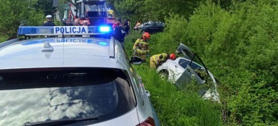 Zasłabł za kierownicą i wjechał do przydrożnego rowu (ZDJĘCIE)