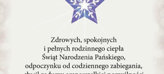 Życzenia na Boże Narodzenie burmistrza Sanoka oraz przewodniczącego Rady Miasta Sanoka