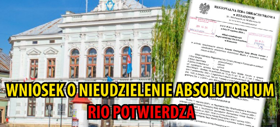 SANOK. Jest wniosek o nieudzielenie absolutorium burmistrzowi. RIO potwierdza