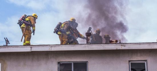 Pożar w zakładzie drzewnym w Bukowsku!