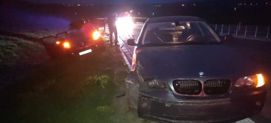 Wypadek na obwodnicy Sanoka. Podczas wymijania wjechał w samochód (ZDJĘCIA)