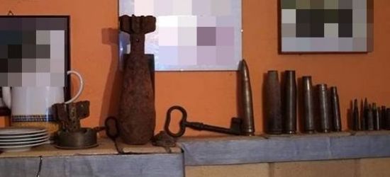 Trzymał granat i amunicję jako ozdoby na… kuchni kaflowej (ZDJĘCIA)