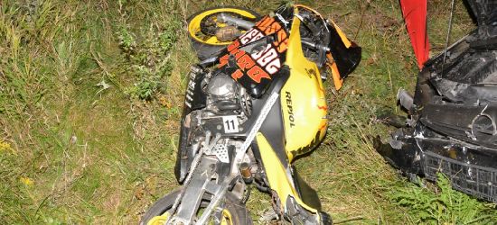 Najechał na tył motocykla. Kierowca jednośladu zmarł!