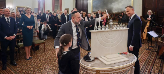 Uroczystość zapalenia świec chanukowych w Pałacu Prezydenckim (VIDEO, FOTO)