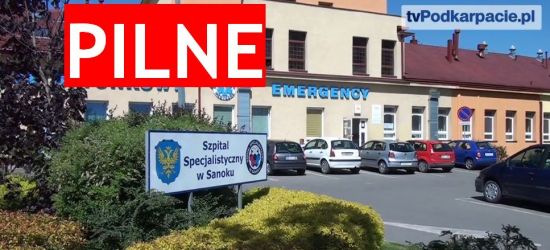 SANOK: SOR chwilowo zamknięty. Trwa dezynfekcja