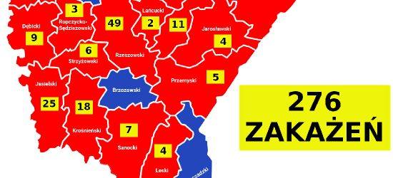 5 nowych zakażeń na Podkarpaciu. Aż 24 ozdrowieńców! AKTUALNA MAPA